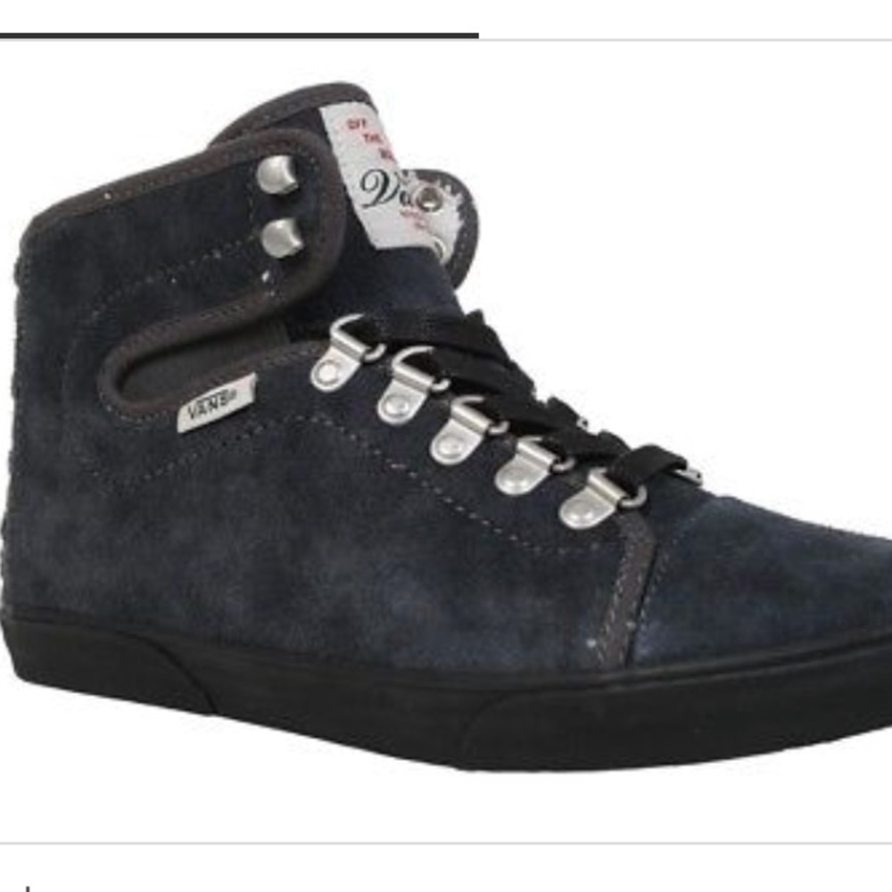 VANS off Hadley Hiker Grey Black Suede Shoes